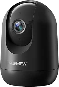 MUBVIEW Cameras for Home Security, Indoor Security Camera, 2.4G WiFi Wired Camera Ideal for Dog/Elder/Baby, Motion Tracking, Two-Way Audio, Pan Tilt, 24/7, 2K Night Vision asin的图片