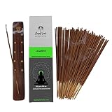 Simply Vedic Jasmine Incense Sticks 250-Grams (Approx 135 Premium Incense Stick + Incense Holder)| L