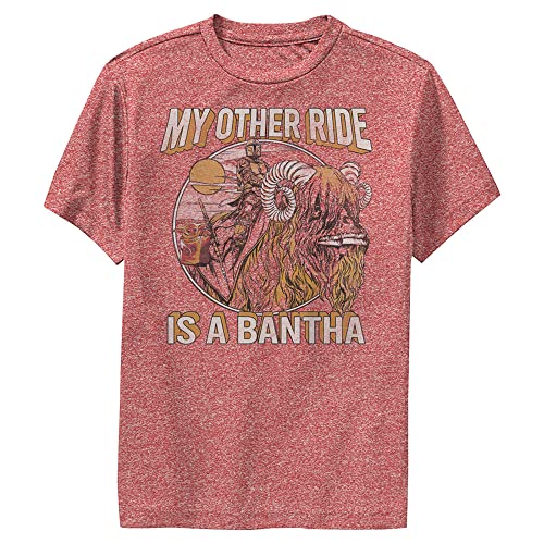 T-shirt Star Wars de qualité supérieure coloris rouge chiné pour enfant M