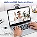 immagine 6NIYPS Webcam per PC con Microfono Full HD 1080P Webcam USB per PC Fisso,Laptop y Mac,USB 2.0 Videocamera per Videochiamate, Studio, Conferenza, Registrazione, Gioca a Giochi e Lavoro a Casa
