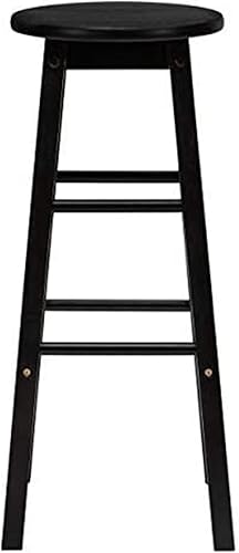 Miniatura 13 de PJ Wood Taburetes de cocina de asiento redondo clásico de 24 pulgadas de alto para hogares, espacios de comedor y bares con asientos sin espalda,