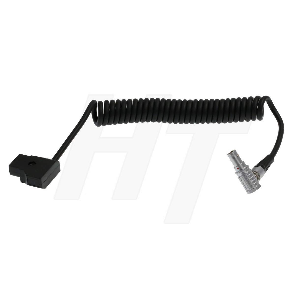 V-mount D-tap Right Angle 4 Pin Coiled Power Cable for Vaixs Storm