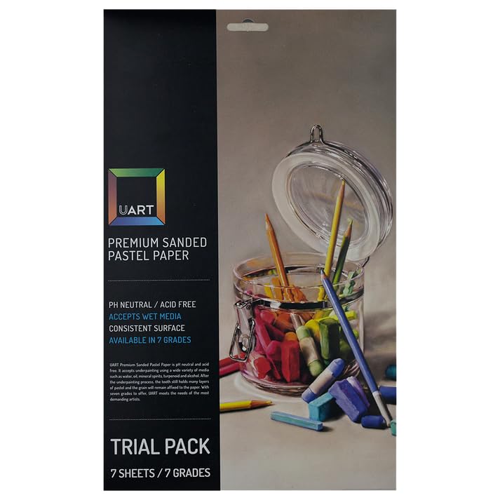 Papel Uart Premium Sanded Pastel pack de prueba con texturas surtidas para bellas artes 3