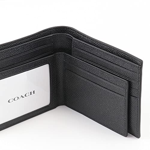 Coach Men's 3 In 1 Wallet (Crossgrain Leather, Black) #TOP5