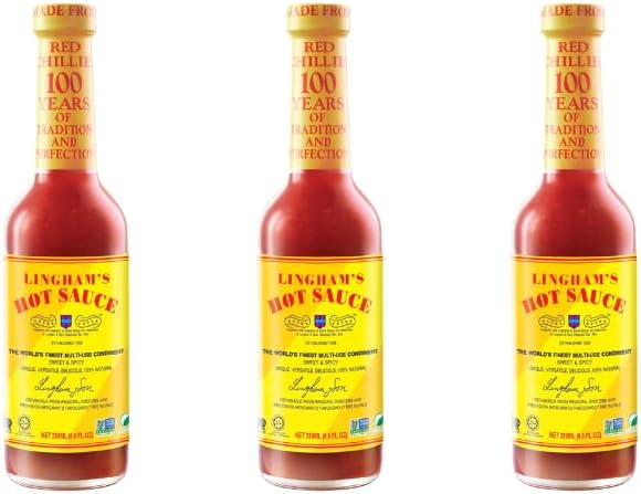 Lingham’s Hot Sauce - Original 9.5 oz (Pack of 3)