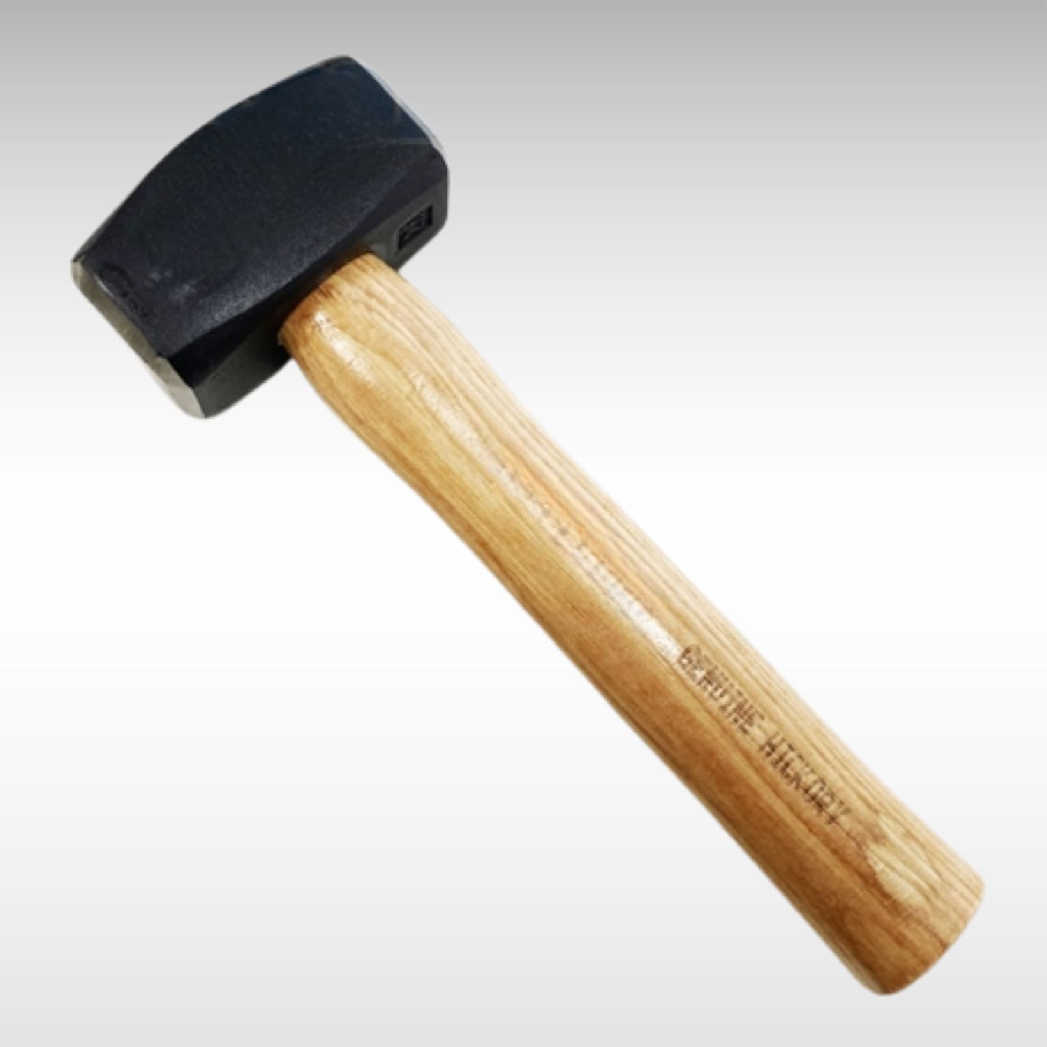Dunnet Tools Lump Hammer Heavy Duty Hardened Carbon Steel Face Wooden Handle Club Lump Hammer Heavy Duty Stoning Hammer Sledge Hammer Club Hammer (1kg Lump Hammer)