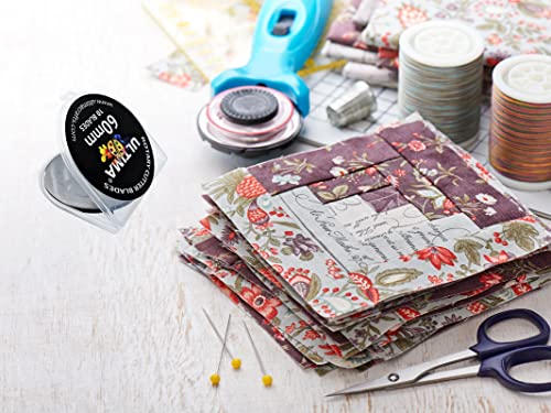 Ultima 60Mm Rotary Cutter Blades – 10 Blades Per Pack – Fits Most Rotary Cutters Including Fiskars, Olfa, Martelli And Truecut – Cuts Quilting Fabric, Leather, And More #TOP4