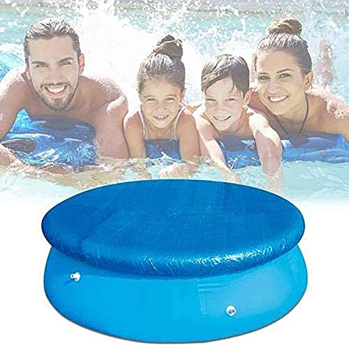 Artfeel 183cm Couverture de Piscine Ronde avec Attaches de Corde,Bâche Bleu Anti-Poussière Anti-Pluie pour Piscine,Couverture Imperméable Durable pour Piscine Ronde Hors Sol