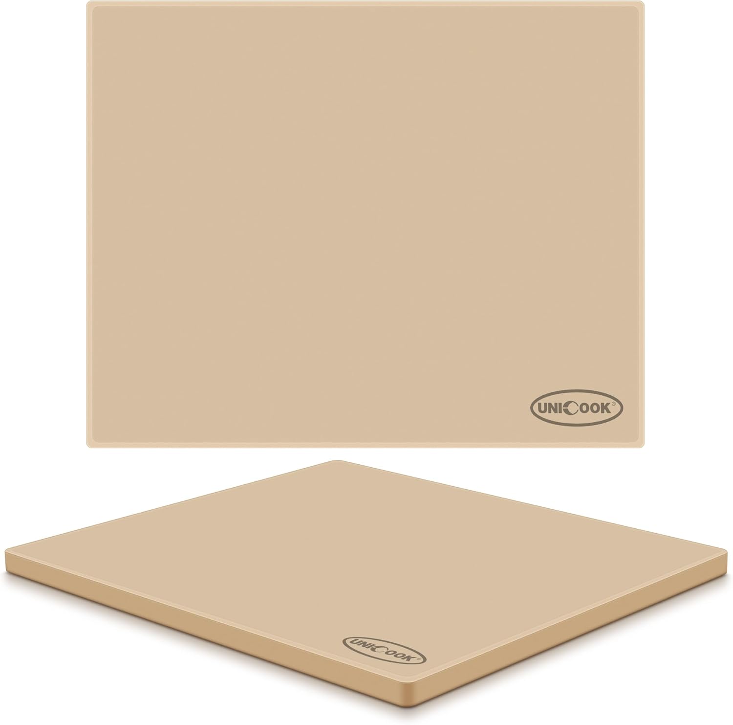 Unicook Large Rectangular Pizza Stone for Oven and Grill 20" x 16" x 0.6", Thermal Shock Resistant Cordierite Baking Stone, Ideal for Baking Crispy Pizzas, Bread and Cookies, Dough Cutter Included 20 x 16 Inch