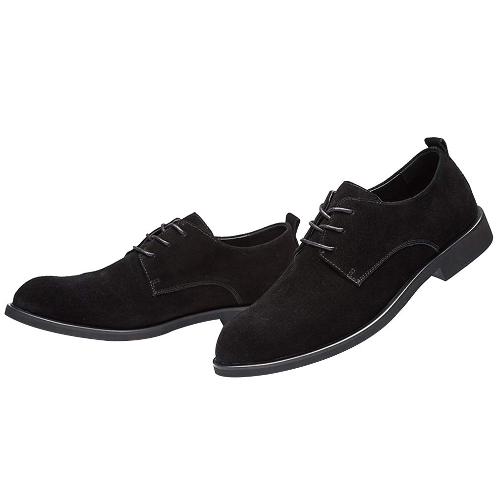 rismart Hombre Ante Oxford Semi Casual Zapatos de Cordones para Boda Trabajo Negocios