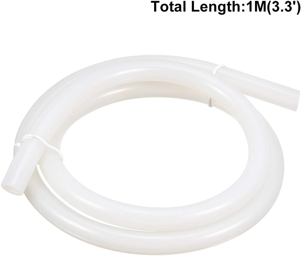 uxcell Silicone Tube 8mm ID X 10mm OD 3.3' Flexible Silicone Rubber Tubing Water Air Hose Pipe Translucent for Pump Transfer : Industrial & Scientific