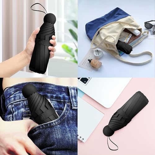 Image of Umbrella, UV Big Size Umbrella for Sun Protection Rain Windproof Strong large 2 fold for men women kids boys girls Perfect small & stylish Windproof & Compact (Black.)
