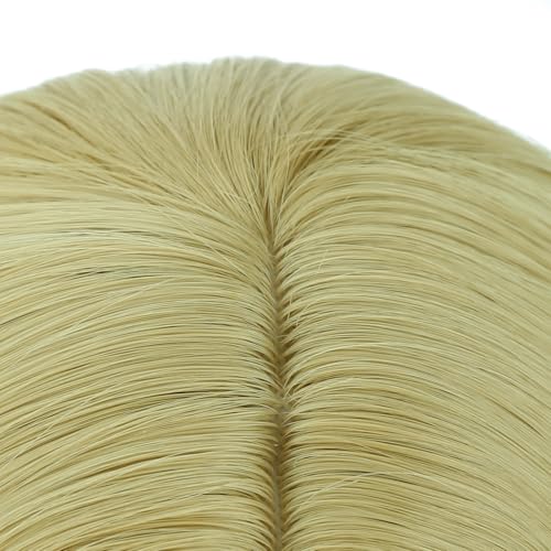Image of PATTNIUM Blonde Wig for Girls Kids Short Dark Blonde Wigs Side Part Shoulder Length Wavy Heat Resistant Synthetic Wig