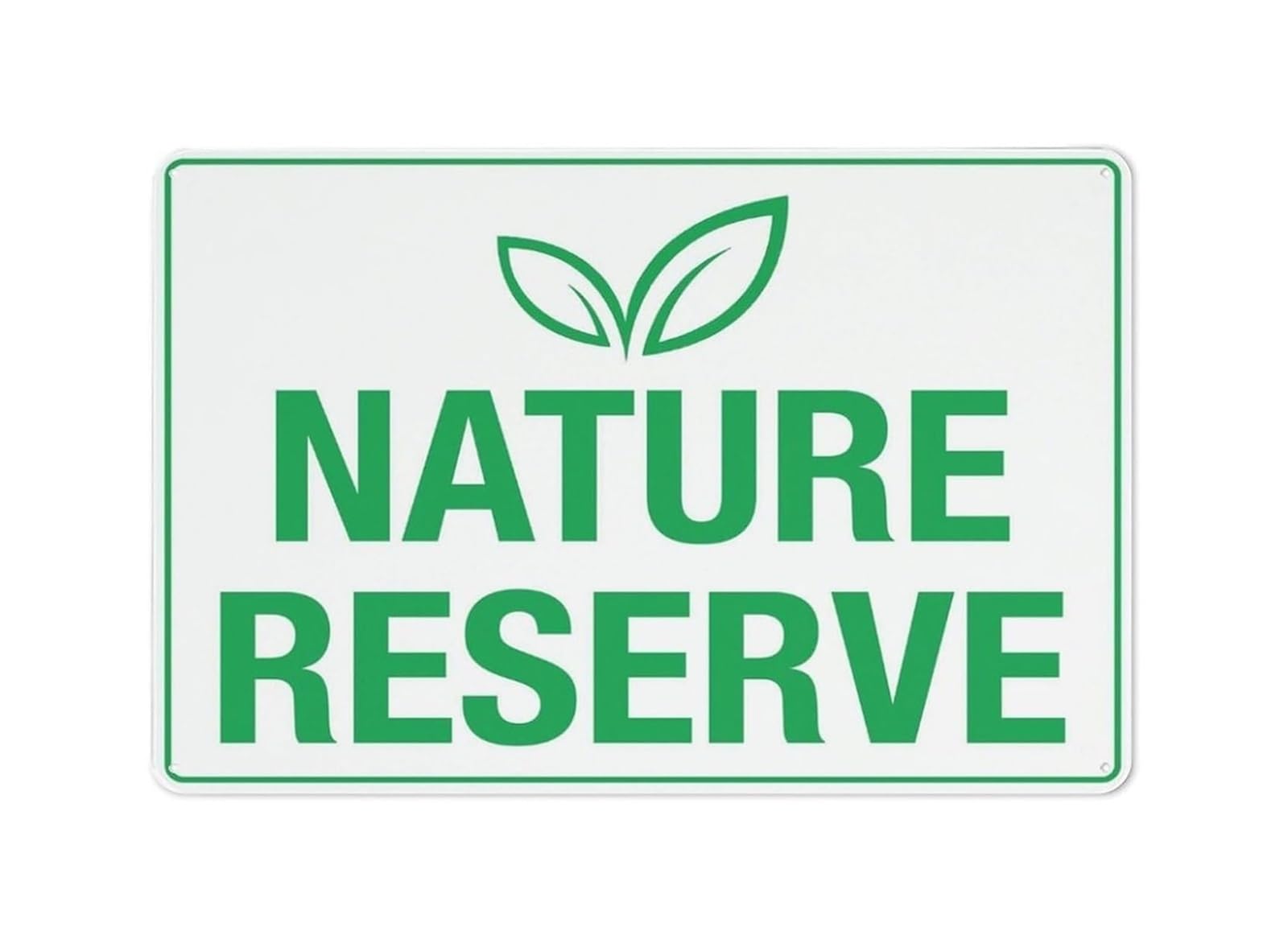 IDGTTLDF Nature Reserve Sign Metal Tin Sign Vintage Retro Wall Decor for Garage Man Cave Cabin 8 X 12 inch