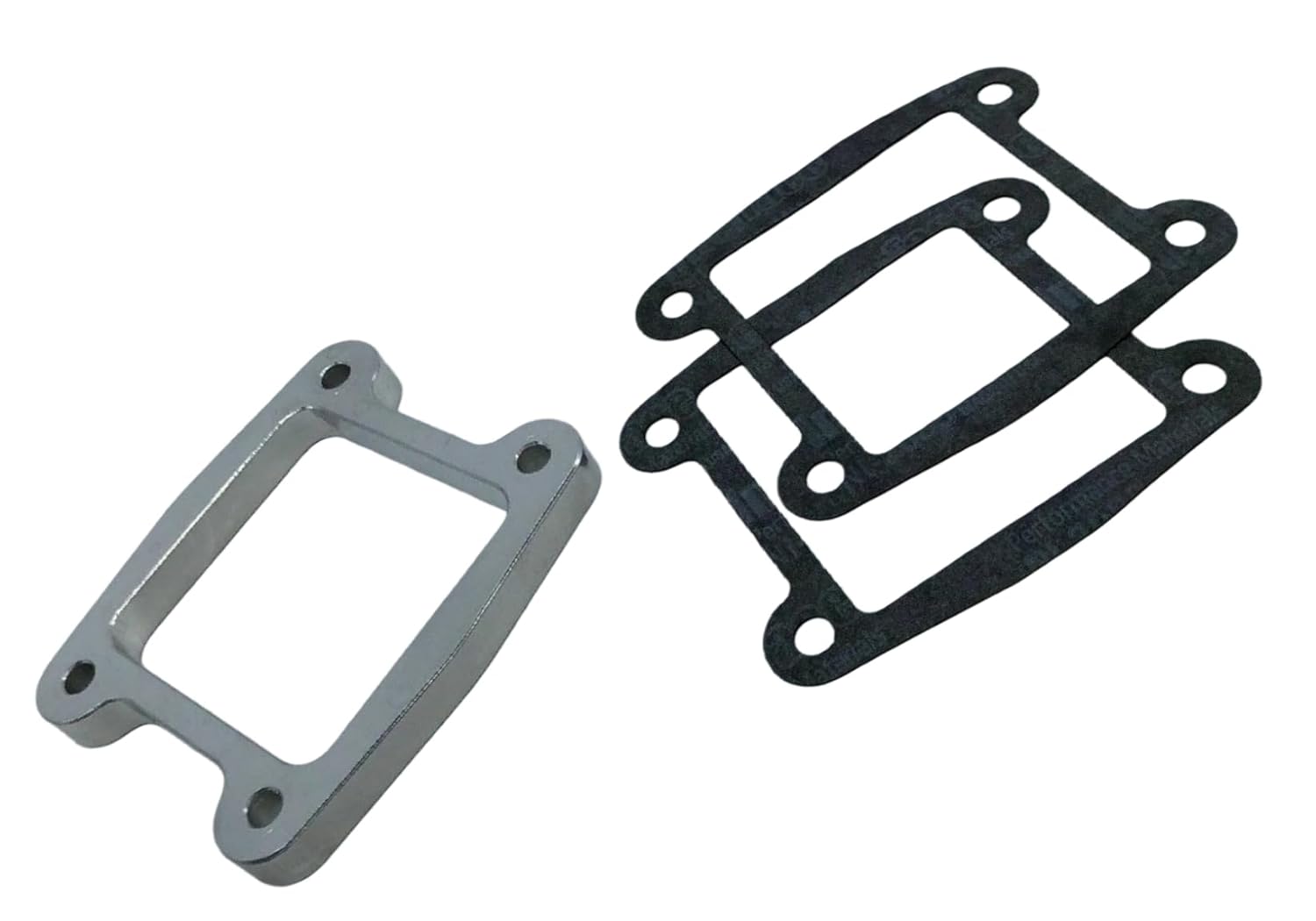 Intake Reed Manifold Spacer 3/8" Silver and Black Replacement Parts
