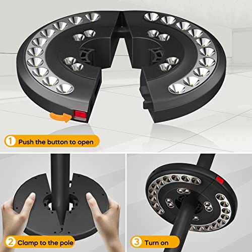 Eletorot WY9061 Patio Umbrella Lights-Rechargeable Outdoor Lights thumb #6