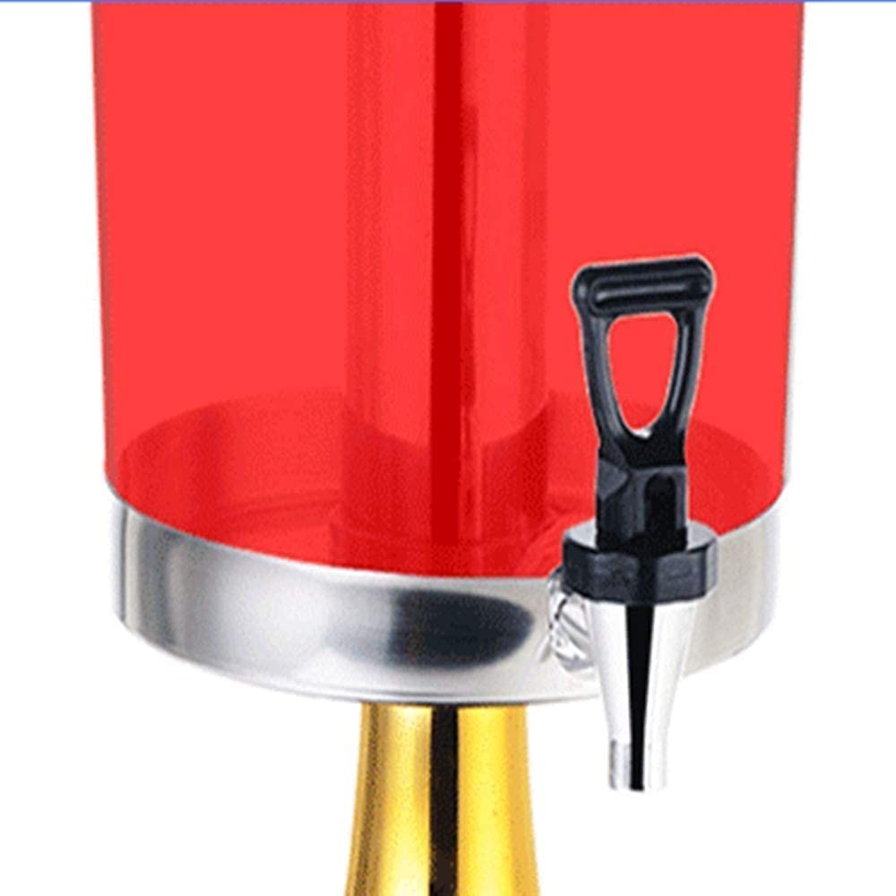 Beer Dispenser, Beer Bucket Beverage Dispenser 8L Commercial Fruit Beverage Faucet Cold Drink Ice Tea Beverage Machine