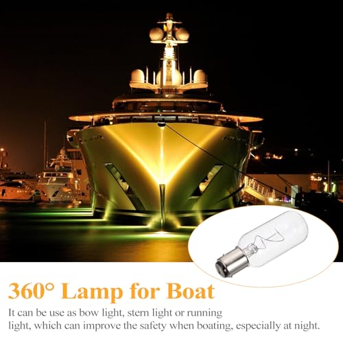 Uonlytech 1Pc Marine Navigation Glühbirne 360 Grad Alle-Runde Anzeige Licht für Boot