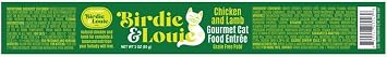 Birdie & Louie Wet Cat Food Chicken and Lamb Pate 3oz (96 Cans)