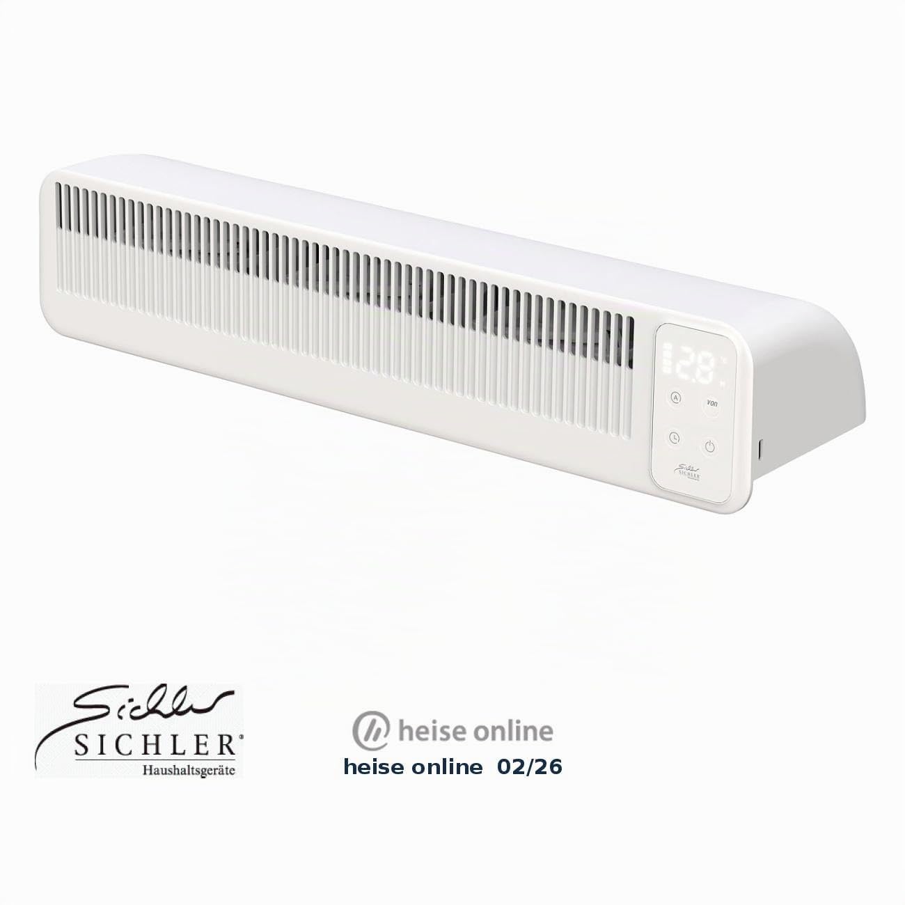 Sichler Haushaltsgeräte Heizkörperventilator: Automatischer Heizkörper-Akku-Ventilator, 3-stufig, 41 cm, USB (Heizung Ventilator, Heizung Lüfter, Auto)