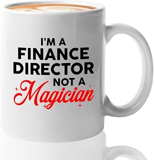 Accountant Coffee Mug 11oz White - I'm A Finance Director Not A Magician - Accounting Auditor Work Credit Budget Client Banker Workplace