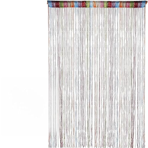 Bangbobi Cortina de Hilos Cortina para Puerta, Cortina antimoscas Puerta acristalada Puerta de balcón Puerta de Entrada, Cortinas antimoscas Protección contra Insectos (91 x 200 cm, Moderna)