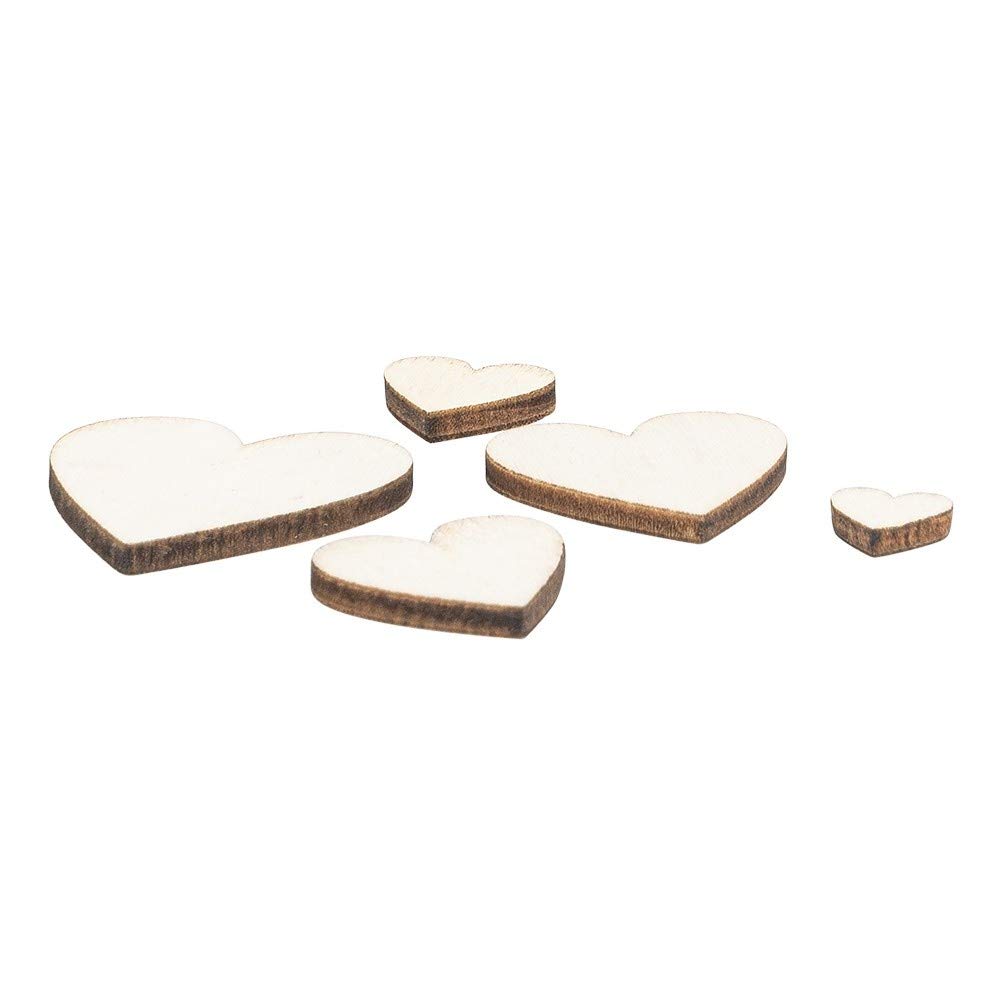 Estrellas Madera Corazones De Madera Para Manualidades, 200 Unidades, 16 X  22 | Cuotas Formas Madera, image size:1000x1000