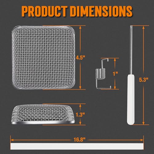 Image of TONDA RV Furnace Vent Screen, Bug Screens Heater Vent Cover for Camper with Installation Tool and Silicone Rubber, Square