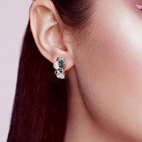 Boucles d'oreilles argent spinelle noir parfaits bijoux fins pour le quotidien