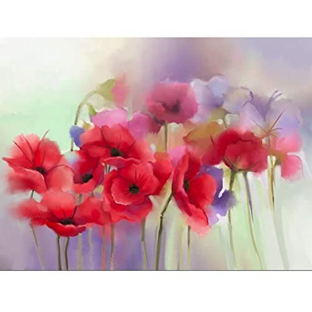 Wee Blue Coo Flowers Dreamy Poppies Unframed Art Print Poster Wall Decor 12x16 inch