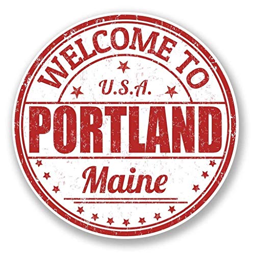 Portland Maine USA Round Metal 0.75" Lapel Pin Hat Shirt Pin Tie Tack Pinback2