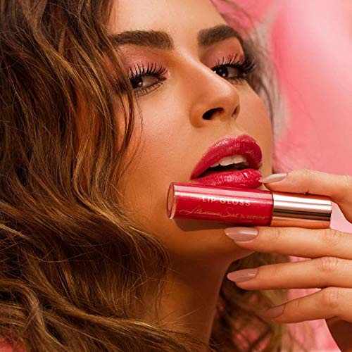 Brilho Labial Vermelho Mariana Saad By Océane - Lip Gloss Berry Pink 4g