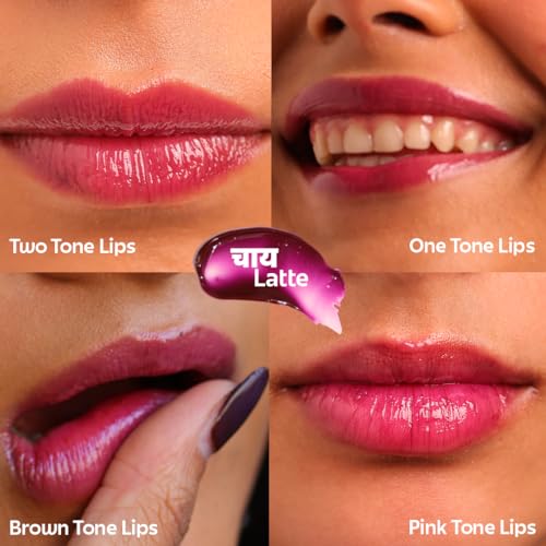 Image of Rivona Naturals Tinted Peptide Lip balm with SPF 30 (Chai Latte)