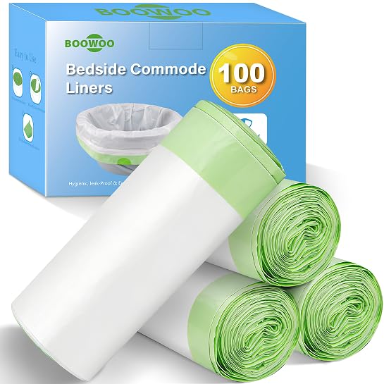 Bedside Commode Liners Bag Universal Fit for Commode Chair Camping Toilet