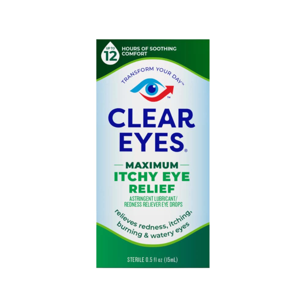 Clear EyesSeasonal Relief Astringent/Lubricant Redness Reliever Eye Drops, 0.5 fl oz