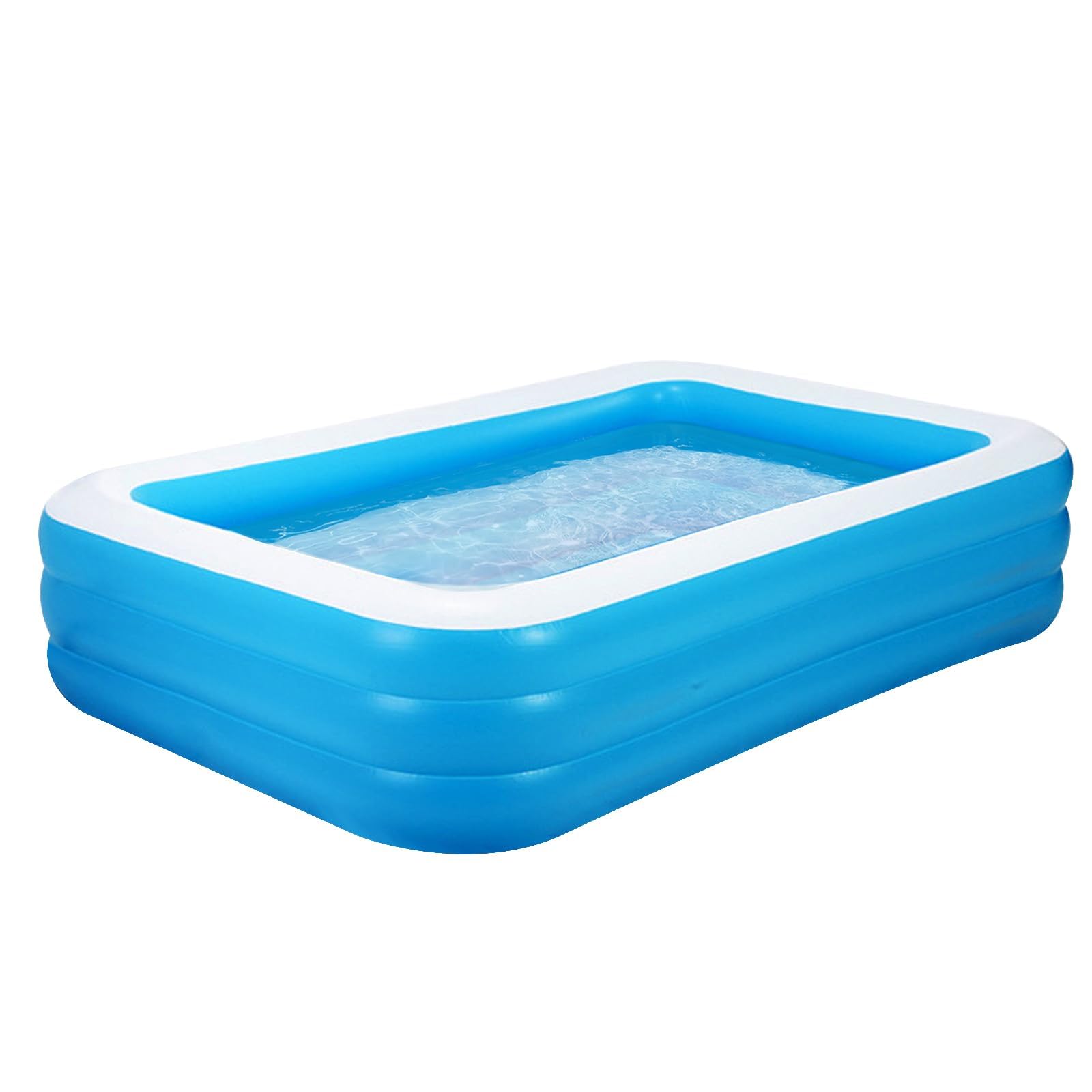 Piscina gonfiabile, rettangolare, grande, per cortile, giardino, balcone, 150 x 100 x 50 cm