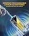 Saraily Rechargeable AA Batteries Lithium with Hang Rope Charger, 1.5V Lithium AA Batteries for Blink, 3000mwh 8 Pack Double A Rechargeable Battery, High Capacity, Lasting Pilas for Blink Xbox Outdoor