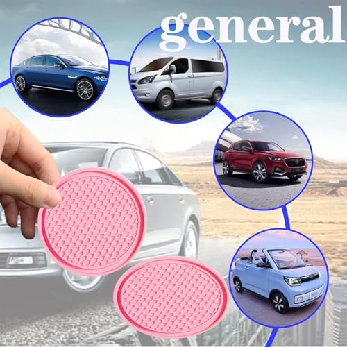 Juego de 4 Portavasos para Carro Antideslizante PVC miniatura 5