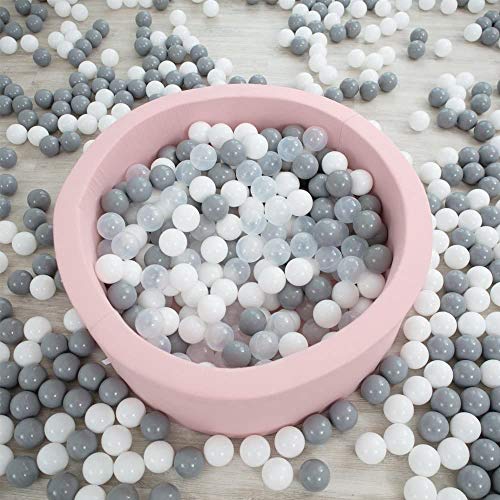 Wonder Space Soft Pit Balls, Chemical-Free Crush Proof Plastic Ocean Ball, BPA Free with No Smell, Safe for Toddler Ball Pit/ Kiddie Pool/ Indoor Baby Playpen, Pack of 200, (Transparent) - Thumbnail 6