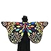 Produktbild YBWZH Karneval Kostüm Damen Schmetterlingsflügel Bunte Schmetterling Schal Fasching Kostüme Kostüm Zubehör Kostümzubehör Faschingskostüme Schneeflocken Party Cosplay Kostüme