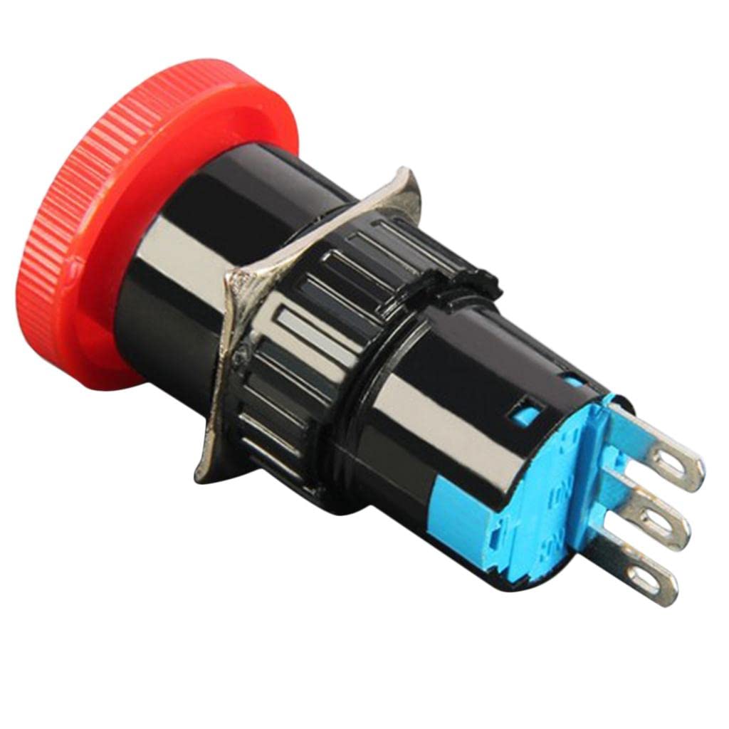 LOOM TREE® 16mm 6~380V 3 Pin Latching Emergency Stop Push Button Switch - 1NO1NC - 20x45mm - 1Pack | 1 Piece Emergency Stop Push Button Switch-picture-19