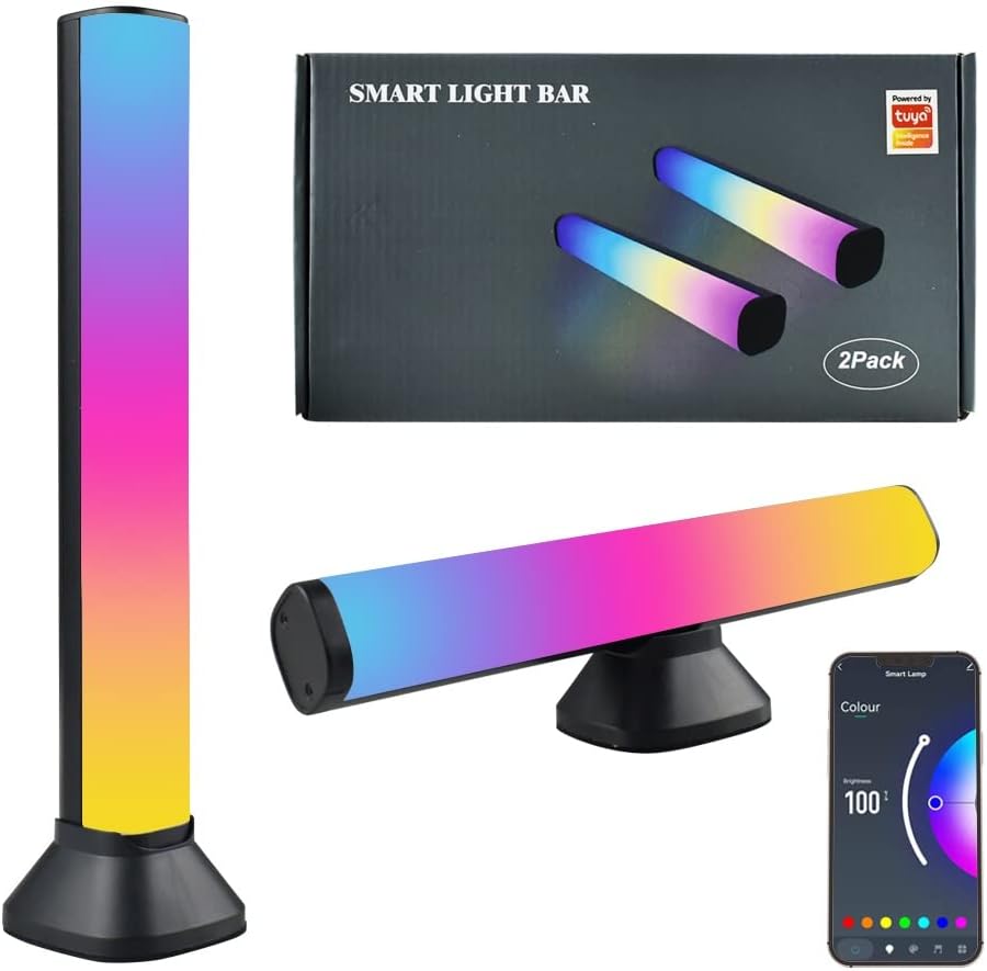 MALKERT Smart RGB Light Bar, Color Changing Gaming Lights