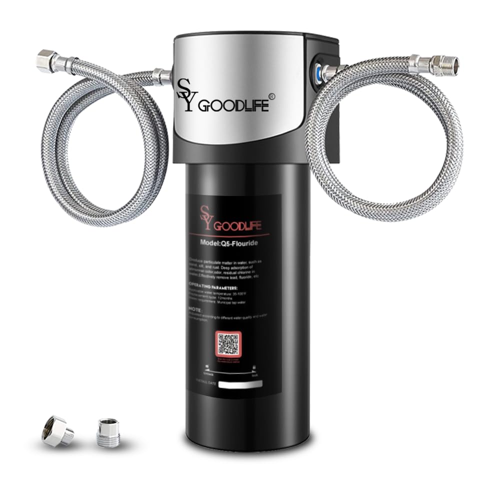 SYGOODLIFE Q5-F Direct Connect Under Sink Water Filter System,Remove PFAS, PFOA/PFOS, Fluoride, Chlorine,Lead