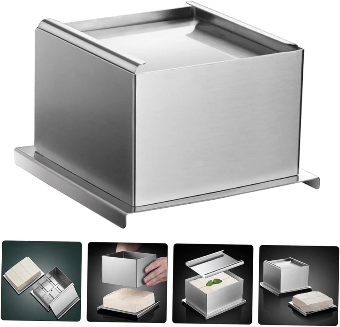 Stainless Steel Tofu Mold DIY Bean Curd Presser for Home Kitchen Use