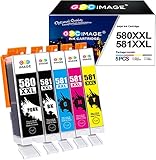 canon t6i usada 1. Cartuchos de tinta de substituição compatíveis com GPC Image 5 Pack para cartuchos de tinta Canon 580 581.