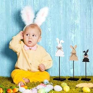 Maitys 3 Pcs Summer Ocean Beach Lemon Wood Table Sign Standing Wooden Tabletop Home Decor Rustic Wooden Tabletop Centerpiece Tall Standing Block Decorations for Kitchen Table(Bunny) Maitys 3 Pcs Summer Ocean Beach Lemon Wood Table Sign Standing Wooden Tabletop Home Decor Rustic Wooden Tabletop Centerpiece Tall Standing Block Decorations for Kitchen TableBunny