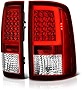 VIPMOTOZ OLED Neon Tube Tail Light Lamp For 2009-2018 Dodge RAM 1500 2500 3500 - [Factory Incandescent Model] - Rosso Red Lens, Driver & Passenger Side