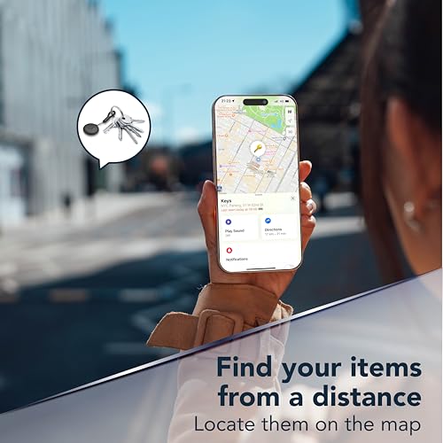 Cellularline Tracy Tag - Trova Oggetti Compatibile Con Apple Ios Find Me - Compatibile Con Accessori Airtag - Batteria Sostituibile (Durata 1 Anno) - Resistente A Polvere Ed Acqua - Verde - 3