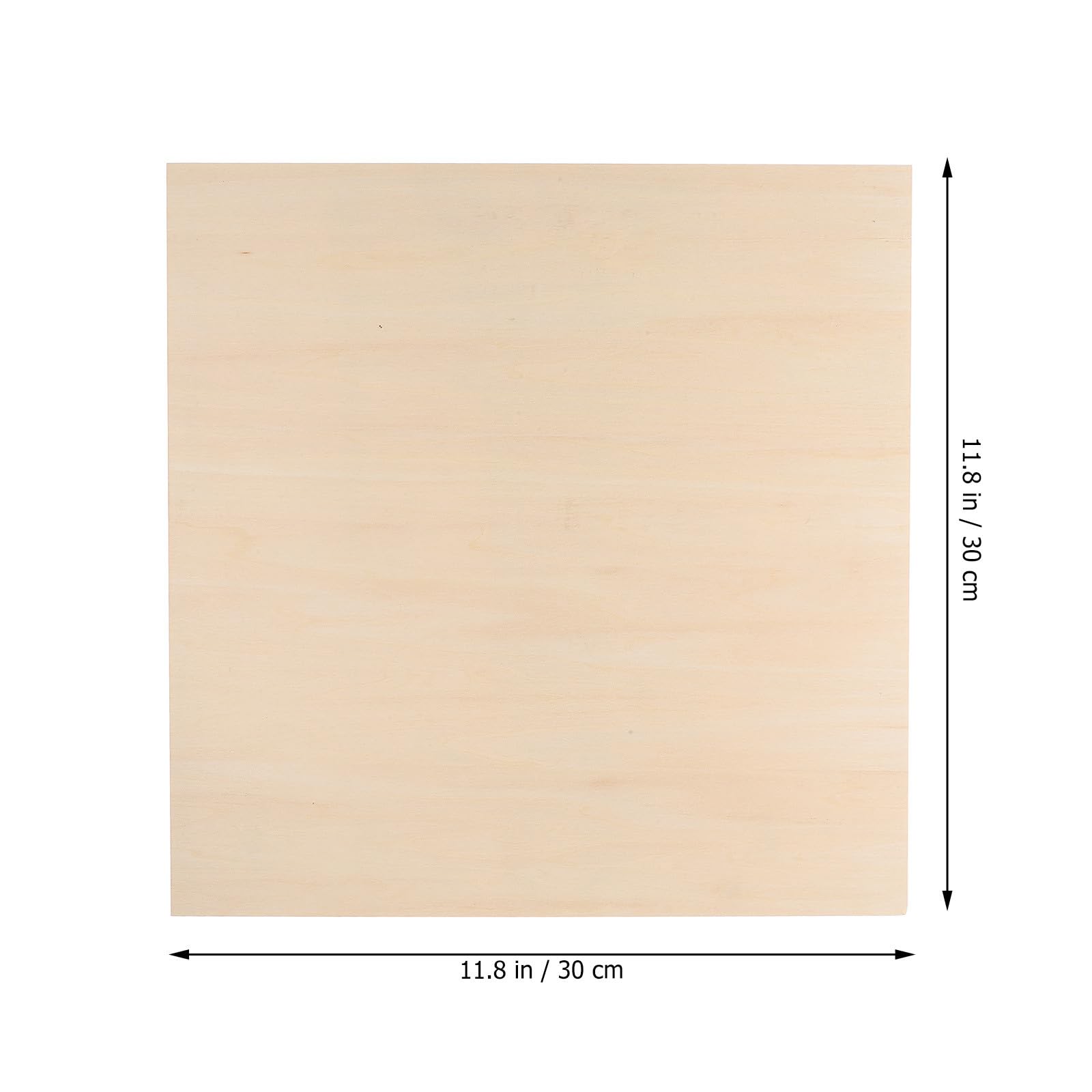 VILLCASE Unbehandelte Holzplatten Leicht zu Schnitzen 10 Stück zum Basteln 12x12 Zoll Einfache Holzscheiben für Modellbau und Selbstgemacht Dekoration