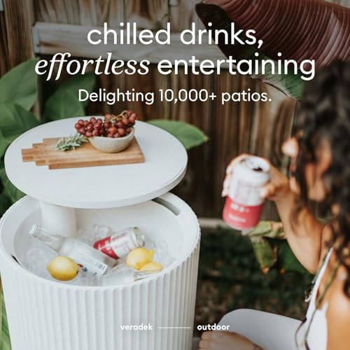 Image of Veradek Cooler Side Table - Outdoor Cooler Table and Ice Chest